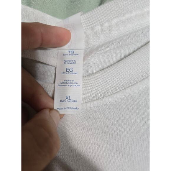 Jerzees xl women's white printed tshirt - Picture 5 of 8